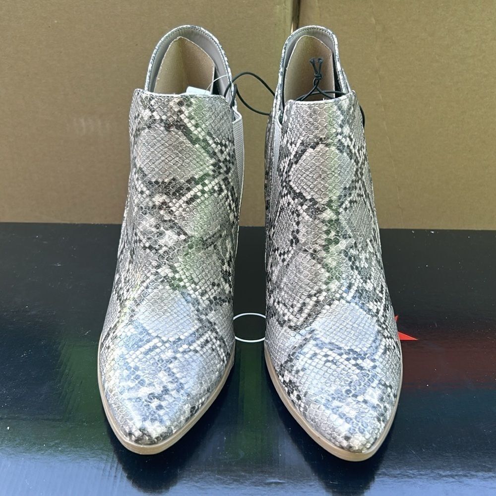 A.N.A Ullman Chelsea Snakeskin Ankle Booties - Picture 4 of 6